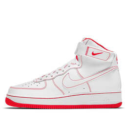 Кроссовки air force 1 high '07 'university red' Nike, белый cv1753-100 | white/red