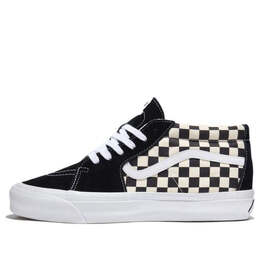 Кроссовки sk8-mid reissue 83 lx 'checkerboard - black' Vans, черный vn000cqq2bo | black/white