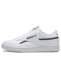 Кроссовки club c 85 vegan 'white classic burgundy' Reebok, белый gy7152 | footwear white / classic cobalt / classic burgundy