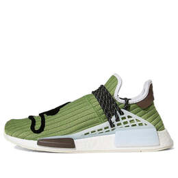 Кроссовки x bbc ice cream x pharrell nmd hu 'running dog' Adidas, зеленый gz1664 | green/white/black/dark dark green