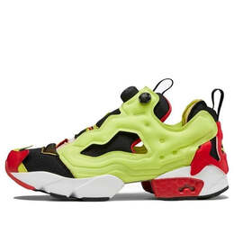 Кроссовки maison margiela x instapump fury 'memory of - citron' Reebok, зеленый gz9607 | green/red/black
