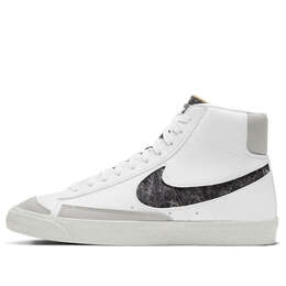 Кроссовки blazer mid '77 vintage 'recycled wool pack - white light smoke grey' Nike, белый cw6726-100 | white/white/light smoke grey/bright crimson