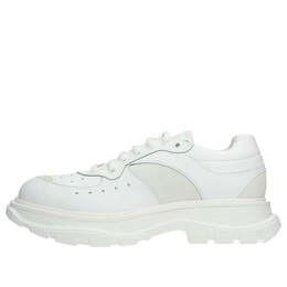 Кроссовки tread suede-panelled leather trainers 'white' Alexander McQueen, белый 627222whrh59071 | white