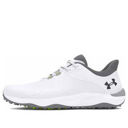 Кроссовки drive pro spikeless golf wide 'white metallic gun metal' Under Armour, белый 3026921-100 | white/grey