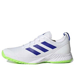 Кроссовки court control 'white signal green' Adidas, белый h00941 | white/blue