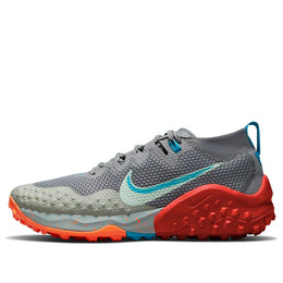 Кроссовки wildhorse 7 'smoke grey laser blue' Nike, серый cz1856-003 | gray/orange/blue