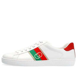 Кроссовки ace 'interlocking g - white' Gucci, белый 644749-1xgm0-9063 | white/red/green