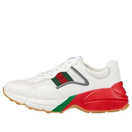 Кроссовки rhyton 'white red green reflective' Gucci, белый 643491-2h060-9088 | white/red/green