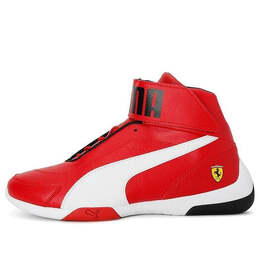 Кроссовки scuderia ferrari x kart cat mid 3 high 'rosso corsa' Puma, черный 306220-01 | black/red/white