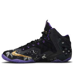 Кроссовки lebron 11 'bhm' Nike, серый 646702-001 | dark grey/goldyellowgold/purple