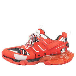 Кроссовки track clear sole low-top sneakers red Balenciaga, красный 647742w3bz16591 | red