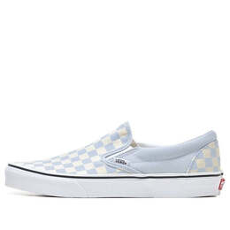 Кроссовки classic slip-on 'checkerboard - ballad blue' Vans, синий vn0a33tb42y | blue/white