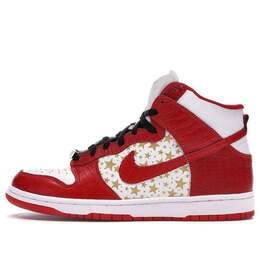 Кроссовки x supreme sb dunk low pro 'red' Nike, белый 307385-161 | white