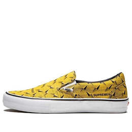 Кроссовки supreme x classic slip-on pro 'diamond plate yellow' Vans, желтый vn0a347vteg | yellow