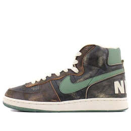 Кроссовки terminator high premium 'black nori dark brown' Nike, черный 307893-031 | black/nori-dark brown-net