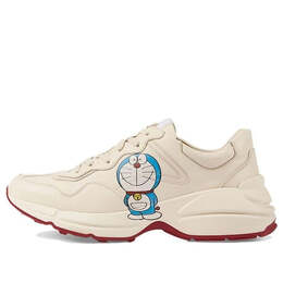 Кроссовки x doraemon rhyton 'ivory' Gucci, белый 655025-drw00-9522 | white