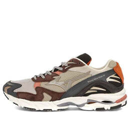 Кроссовки wood wood x wave rider 10.55 'wood ash' Mizuno, серый d1gd200655 | grey/black