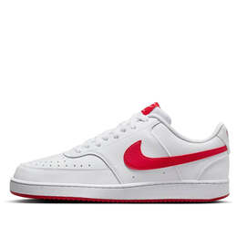 Кроссовки court vision low next nature 'white university red' Nike, белый hf1744-101 | white/university red