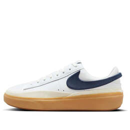 Кроссовки blazer phantom low 'white navy gum' Nike, белый hf3119-102 | white/summit white/gum yellow/midnight navy