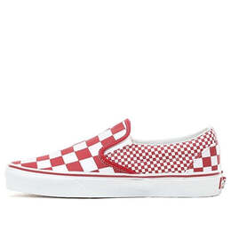 Кроссовки classic slip-on 'red mix checker' Vans, красный vn0a38f7vk5 | red