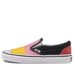 Кроссовки classic slip-on 'patchwork' Vans, красный vn0a38f7vmf | red/yellow/blue