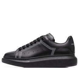 Кроссовки oversized sneaker 'embroidered black silver' Alexander McQueen, черный 662639wia4v1081 | black/silver