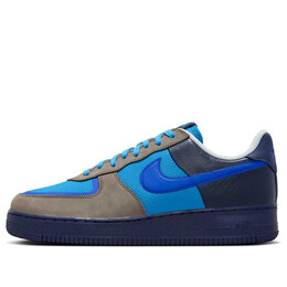 Кроссовки x stash air force 1 low 'soft grey harbor blue' Nike, серый hf5516-001 | soft grey/varsity royal/harbor blue