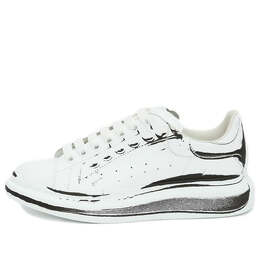 Кроссовки oversized sneaker 'white black print' Alexander McQueen, белый 662642wia4q9000 | white/black