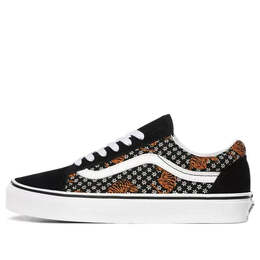 Кроссовки old skool 'tiger floral' Vans, черный vn0a38g119m | black/yellow/white