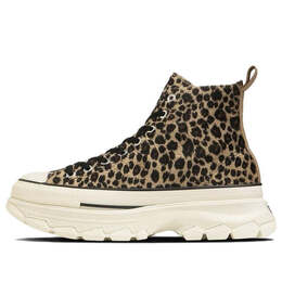 Кроссовки all star trekwave animal fur leopard high top 'brown' Converse, коричневый 31310230 | brown