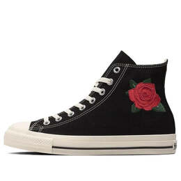 Кроссовки all star rose embroidery hi 'black white red' Converse, черный 31311860 | black/white/red