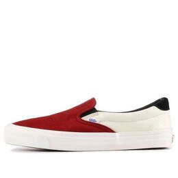Кроссовки slip-on lx 'red dahlia' Vans, белый vn0a38fzn8t | white/red
