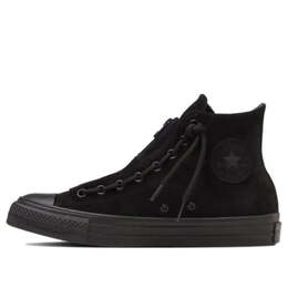 Кроссовки suede all star centerzip suede high top 'black monochrome' Converse, черный 31310140 | black