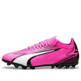 Кроссовки ultra match mg track shoes 'pink white black' Puma, черный 107756-01 | pink white black