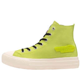 Кроссовки chuck taylor all star plts hi 'the powerpuff girls buttercup' Converse, зеленый 31312542 | lime green/black/egret