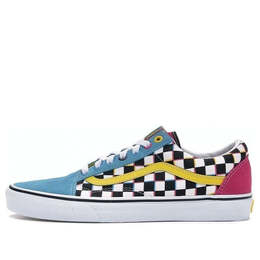 Кроссовки old skool 'crazy checks' Vans, синий vn0a38g1rj9 | blue/yellow