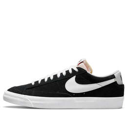 Кроссовки blazer low '77 suede 'black white' Nike, черный da7254-001 | black/white