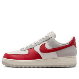 Кроссовки air force 1 '07 lv8 'red toe' Nike, мультиколор hj9094-012 | light iron ore/pale ivory/phantom/gym red