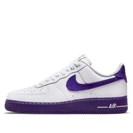 Кроссовки air force 1 '07 lv8 emb 'white court purple' Nike, белый db0264-100 | white/purple