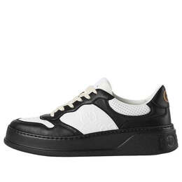 Кроссовки gg embossed sneaker 'black white leather' Gucci, черный 669582-aaa4t-1068 | black/white