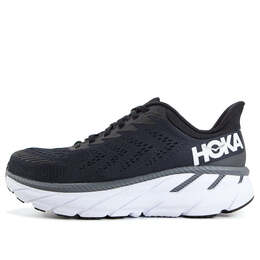 Кроссовки clifton 7 low 'black white' Hoka One One, черный 1110534-bwht | black/white