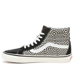 Кроссовки sk8-hi 38 dx 'warp check - black white' Vans, черный vn0a38gfvmy | black