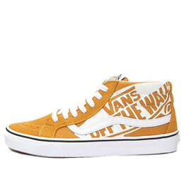 Кроссовки sk8-mid reissue logo 'yellow white' Vans, желтый vn0a391fty7 | yellow/white