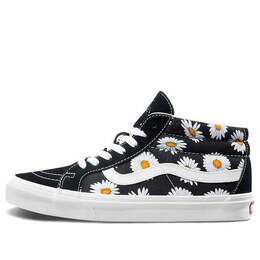 Кроссовки sk8-mid flower pattern 'black white' Vans, черный vn0a391ftoz | black/white