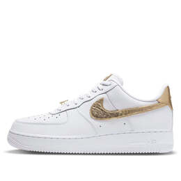 Кроссовки air force 1 '07 lv8 'gold foil swoosh' Nike, белый dc2181-100 | white/gold