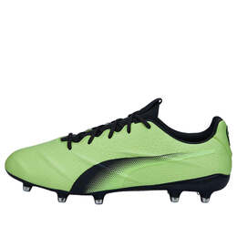 Кроссовки king platinum 21 vegan fg ag 'fizzy light black' Puma, черный 106675-03 | black/green