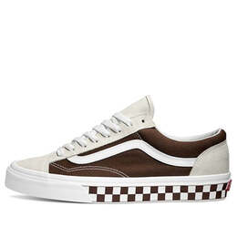 Кроссовки style 36 'bmx checkerboard' Vans, коричневый vn0a3dz3ud8 | brown/white
