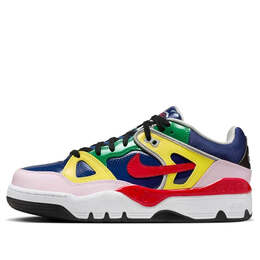 Кроссовки x nigo air force 3 low 'blue void' Nike, синий hq1458-400 | blue void/university red/tour yellow/pink foam