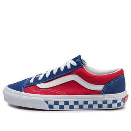 Кроссовки style 36 'bmx checkerboard' Vans, красный vn0a3dz3u8h | red/blue/white