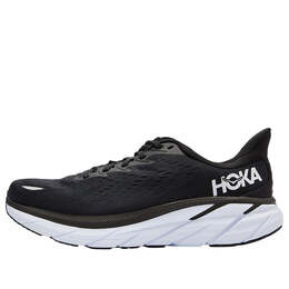 Кроссовки clifton 8 2e wide 'black white' Hoka One One, черный 1121374-bwht | black/white